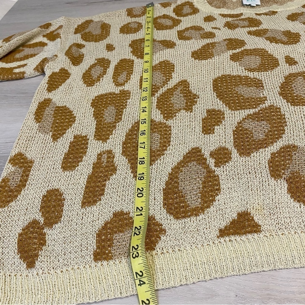 Shop The Mint Meet You There Mocha Brown Leopard Sweater, Size Medium - Picture 12 of 12